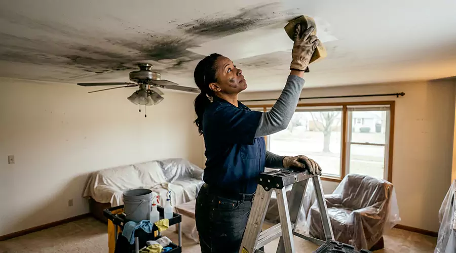 How to Clean Smoke Damage From a Ceiling