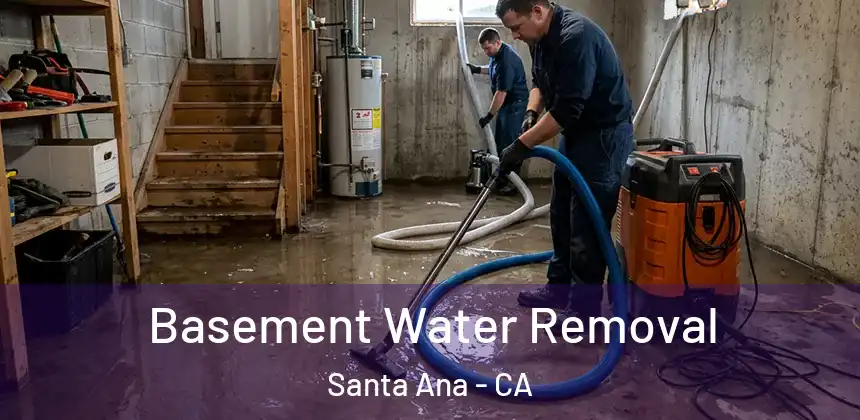 Basement Water Removal Santa Ana - CA