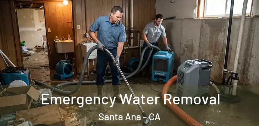 Emergency Water Removal Santa Ana - CA