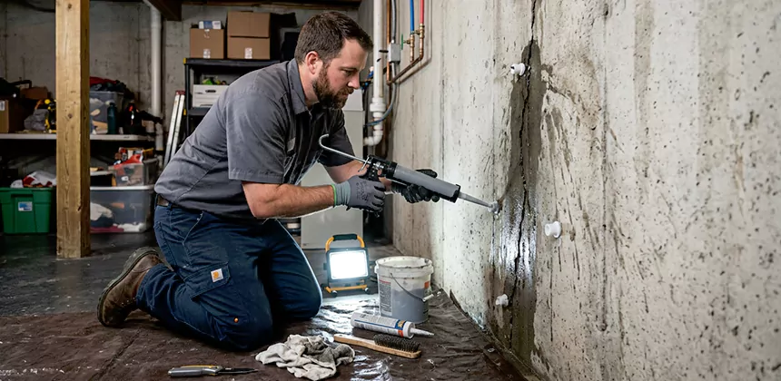 Basement Leak Repair From Inside in Santa Ana