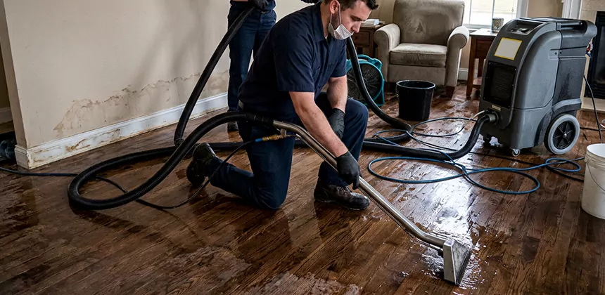 Hardwood Floor Water Extraction in Santa Ana