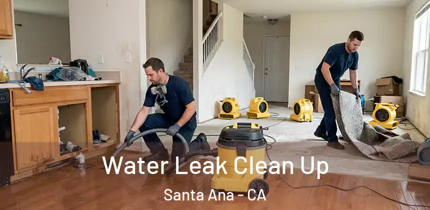 Water Leak Clean Up Santa Ana - CA